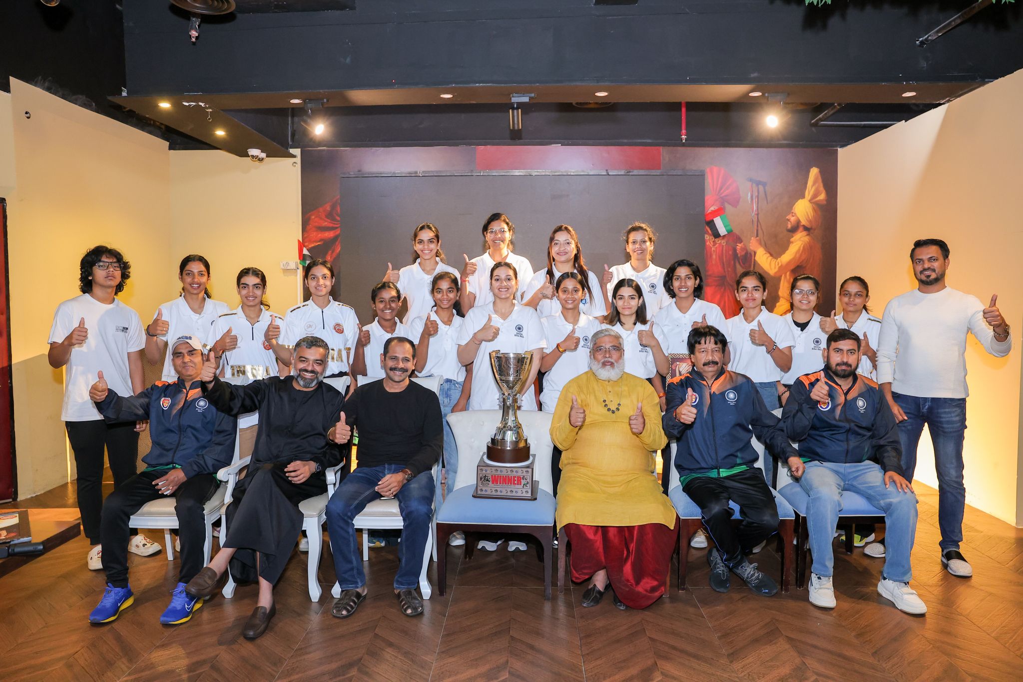 Proud to host the Indian National Rollball women's team who won the 7th World Cup against Kenya